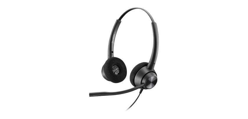 HP Poly Micro-casque Poly EncorePro 320 binaural avec fonction Quick Disconnect TAA