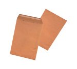 Pochettes administratives brun 162x229 mm autocollante avec bande protectrice sans fenêtre - Boîte de 500