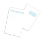 Pochettes administratives 229 x 324 autocollante avec fenêtre - Boîte de 250