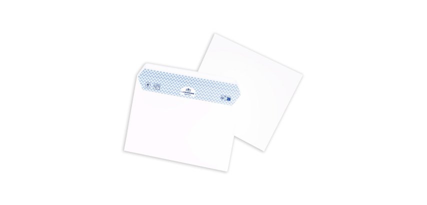 Enveloppe La Couronne 90 g/m² avec bande protectrice blanche - Boîte de 200
