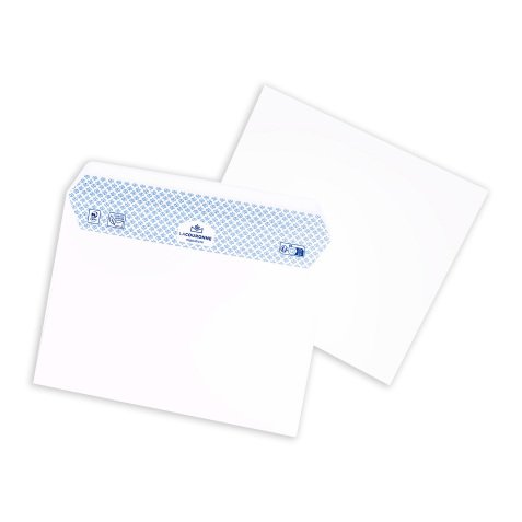 Enveloppe La Couronne 90 g/m² avec bande protectrice blanche - Boîte de 200