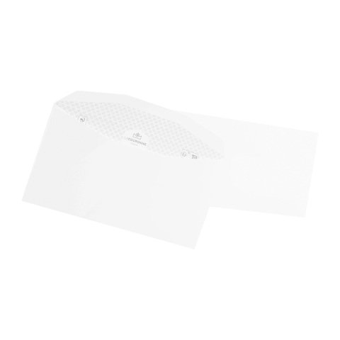 Sobre para máquina de plegado automático 114 x 229 mm La Couronne 80 g sin ventana blanco - Caja de 1000