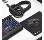 Kit gaming Dragon Teclado, ratón, auriculares y alfombrilla.