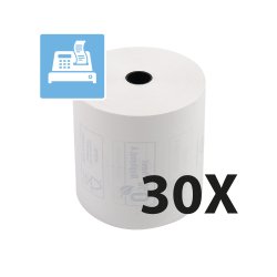 Bobines Caisses Exacompta 43818E - l 80 mm x L 76 m, Ø 72 mm - 1 pli(s) - paquet de 10