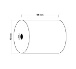 Bobines Caisses Exacompta 43818E - l 80 mm x L 76 m, Ø 72 mm - 1 pli(s) - paquet de 10