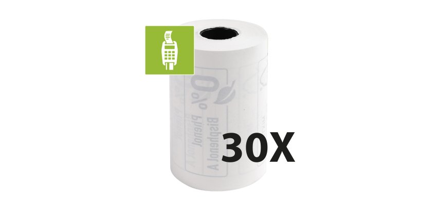 Bobines Terminaux bancaires Exacompta 40754E - l 57 mm x L 24 m, Ø 46 mm - 1 pli(s) - paquet de 10