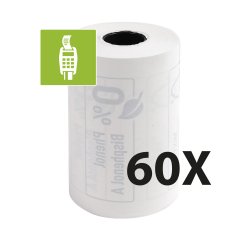 Bobinen Bankterminals Exacompta 40753E - B 57 mm x L 18 m, Ø 40 mm - 1 lagig - Packung mit 10