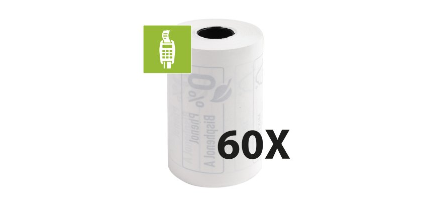 Bobines Terminaux bancaires Exacompta 40753E - l 57 mm x L 18 m, Ø 40 mm - 1 pli(s) - paquet de 10