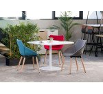 Chaise ANET - tissu avec accoudoirs