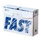 Lot de 25 boîtes archives carton Fast - Dos 10 cm - Blanches