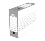 Boîte archives carton automatique Elba - Dos 10 cm - Grise