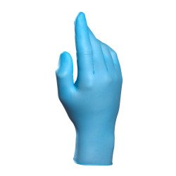 Gants jetables nitrile non poudré bleu Mapa 997- Boîte de 100 gants