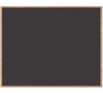 Bureau droit Exprim Carbone chant chêne clair L 140 cm avec goulotte