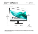 HP Series 3 Pro 27 inch FHD Monitor - 327ph écran plat de PC 68,6 cm (27") 1920 x 1080 pixels Full HD LCD Noir