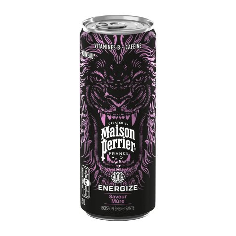 Boisson énergisante Maison Perrier® Energize mûre 25 cl - 24 canettes