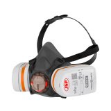 Demi-masque de protection respiratoire force 8 avec double cartouche P3 JSP taille M