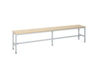 Banc à lattes bois monobloc - L. 200 cm