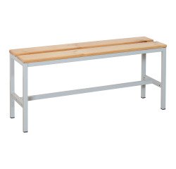 Banc à lattes bois - L. 120 cm