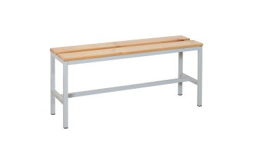 Banc à lattes bois - L. 120 cm