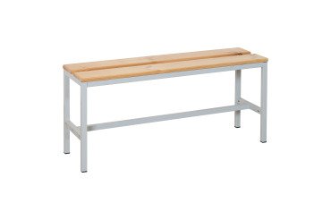 Banc à lattes bois - L. 120 cm