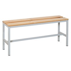 Banc à lattes bois - L. 120 cm