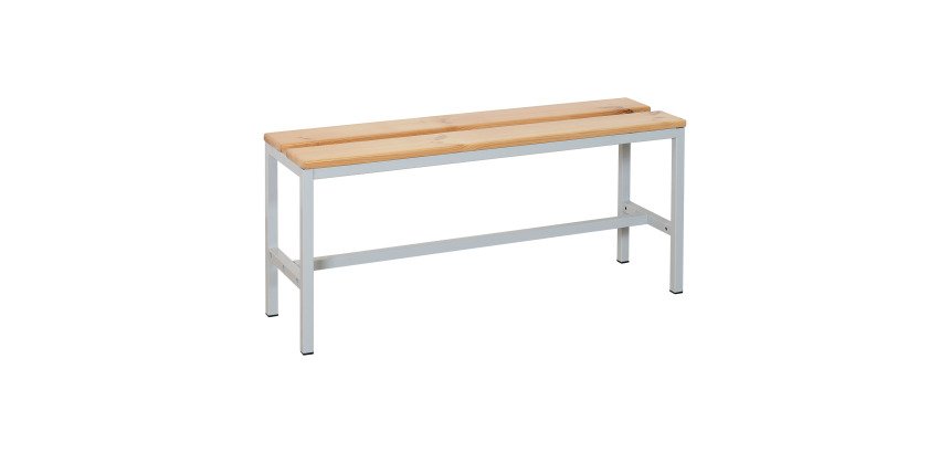 Banc à lattes bois - L. 120 cm