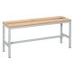 Banc à lattes bois - L. 120 cm