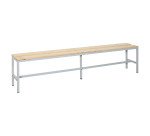 Banc à lattes bois - L. 200 cm