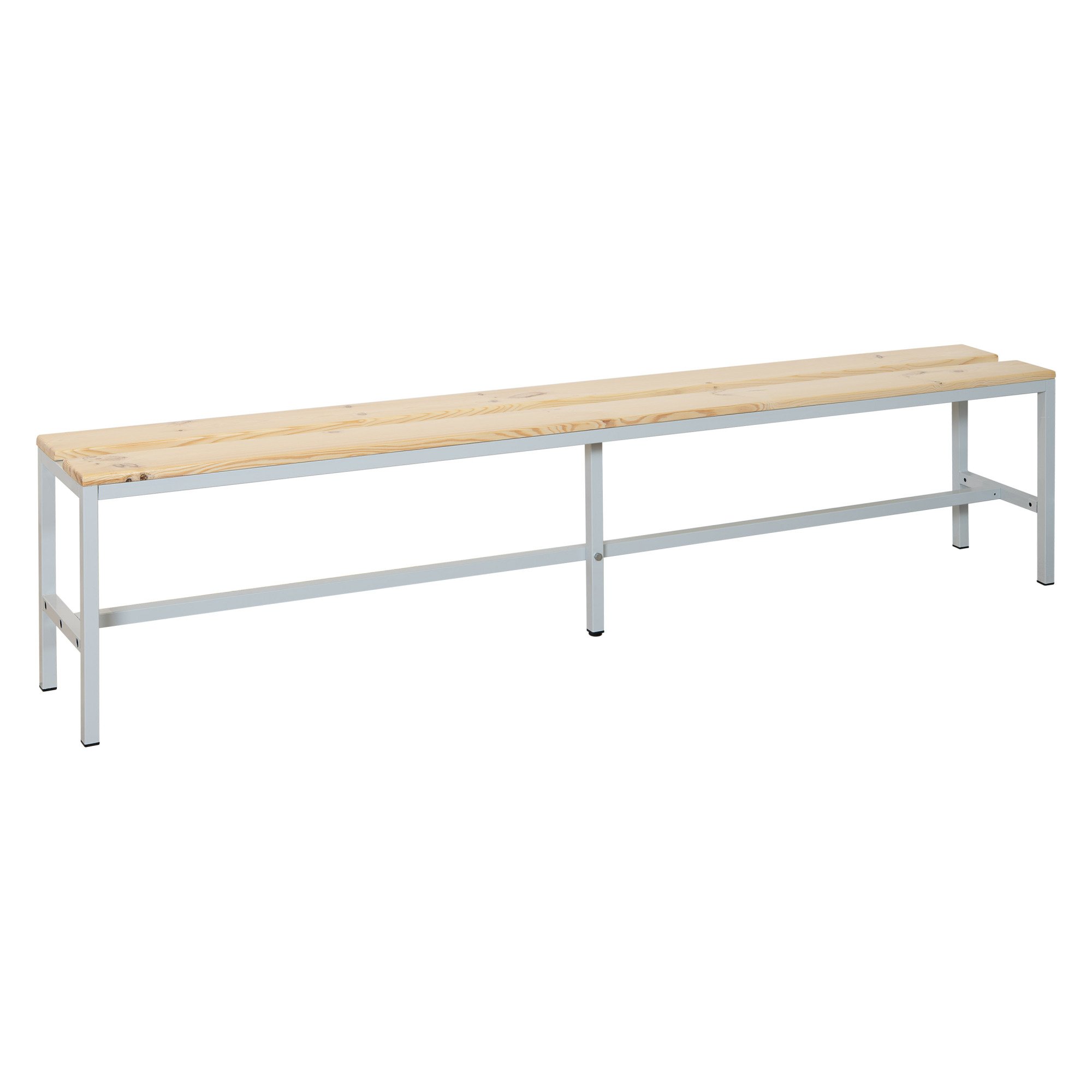 Banc à lattes bois - L. 200 cm