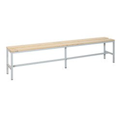 Banc à lattes bois - L. 200 cm