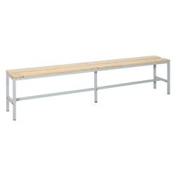 Banc à lattes bois - L. 200 cm