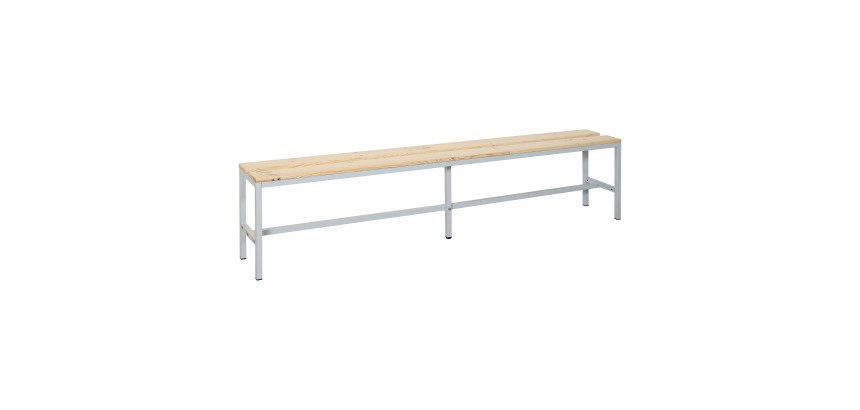 Banc à lattes bois - L. 200 cm