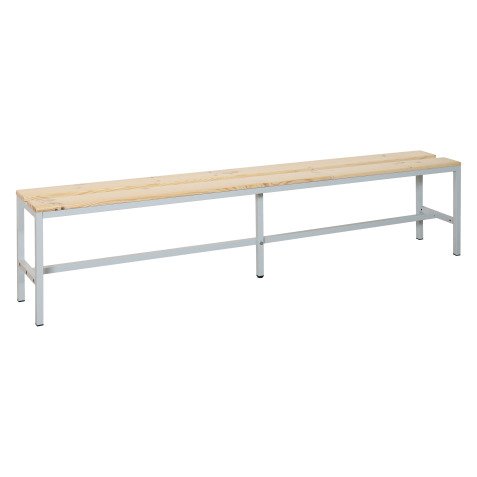 Banc à lattes bois - L. 200 cm