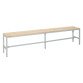 Banc à lattes bois - L. 200 cm