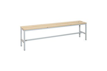 Banc à lattes bois - L. 160 cm