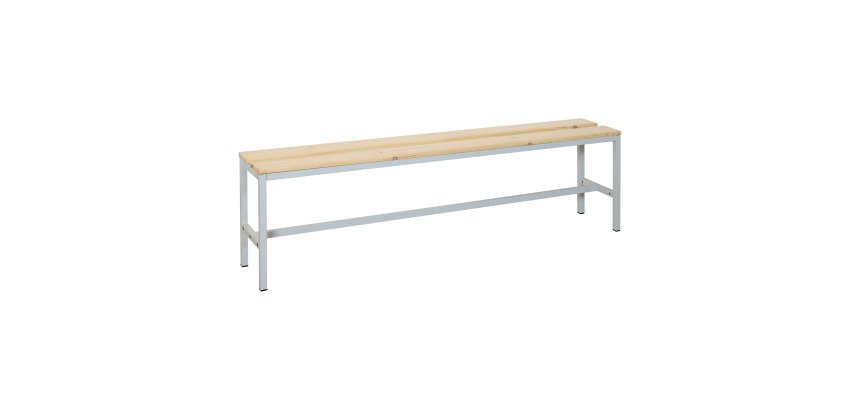 Banc à lattes bois - L. 160 cm