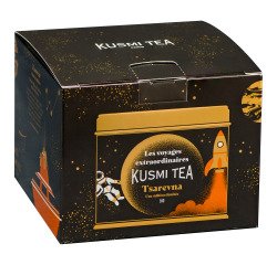 Té Kusmi Orgánico Tsarevna Té Negro - Lata de Metal 120 g