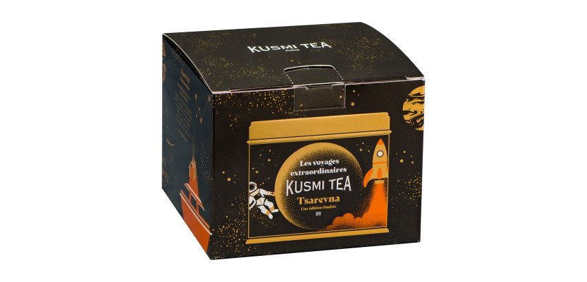 Thé noir Tsarevna Bio Kusmi tea - Boite métal 120 g