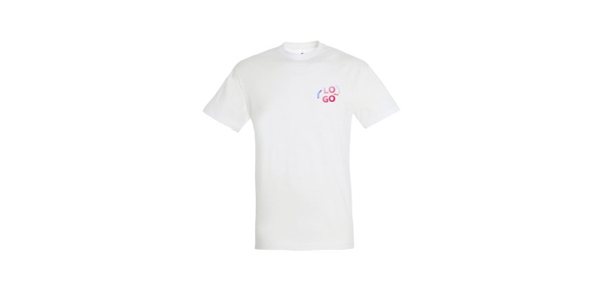 T-shirt mixte manches courtes publicitaire Sol's - 150 g/m² - marquage multicolore