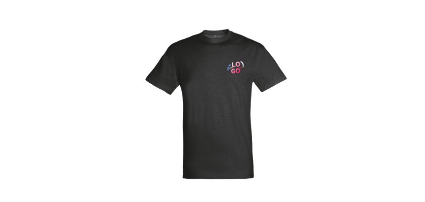 T-shirt mixte manches courtes publicitaire Sol's - 150 g/m² - marquage multicolore