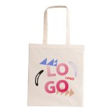 Sac en coton publicitaire Tote Bag 140 g/m² - 10 L - marquage multicolore