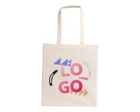 Katoenen zak Tote Bag 140 g/m² personaliseerbaar - 10 L - meerkleurige bedrukking