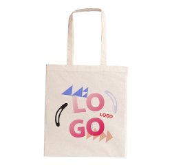 Advertising cotton tote bag 140 g/m² - 10 L - multicolor marking