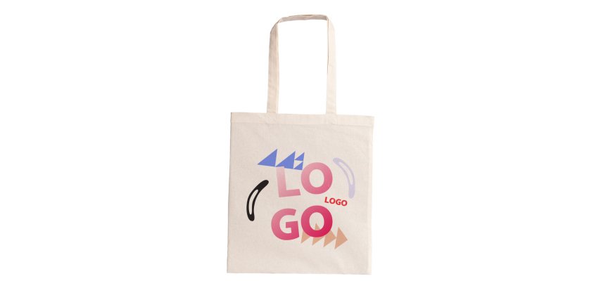 Sac en coton publicitaire Tote Bag 140 g/m² - 10 L - marquage 1 couleur ou multicolore