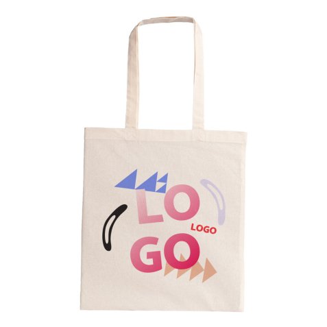 Sac en coton publicitaire Tote Bag 140 g/m² - 10 L - marquage multicolore