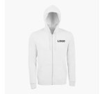 Gilet zippé manches longues publicitaire 260 g/m² Sol's - marquage broderie