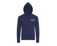 Gilet zippé manches longues publicitaire 260 g/m² Sol's - marquage broderie