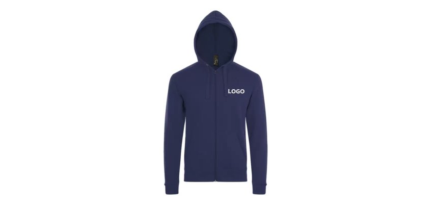 Zippered long-sleeve promotional vest 260 g/m² Sol's - embroidery branding