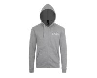 Vest met ritssluiting en lange mouwen 260 g/m² Sol's personaliseerbaar - geborduurde opdruk