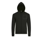Gilet zippé manches longues publicitaire 260 g/m² Sol's - marquage broderie